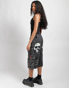DEVIL SKULL BLACK DENIM
