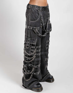 DEVIL SKULL BLACK DENIM