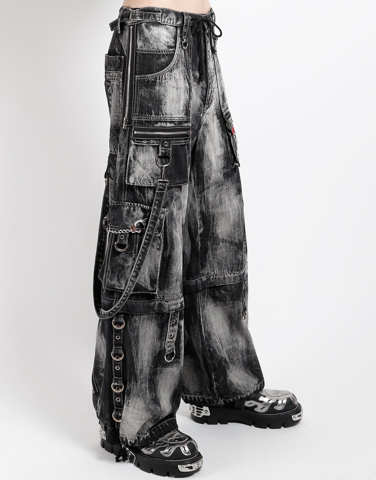 【2024】お歳暮・冬ギフト LOCK ZIP PANT trashandvaudeville – DENIM BLACK WASH STORM パンツ
