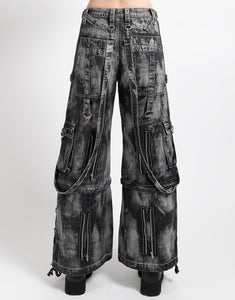 ZIP LOCK PANT STORM WASH BLACK DENIM