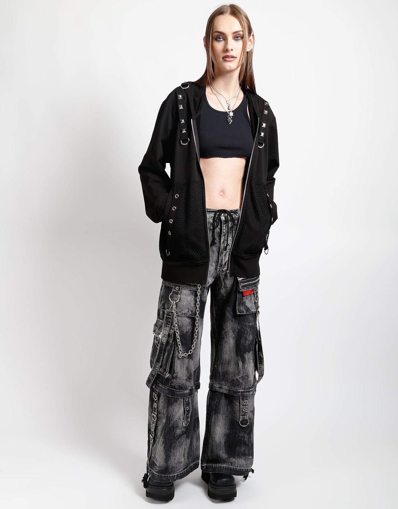 ZIP LOCK PANT STORM WASH BLACK DENIM – trashandvaudeville