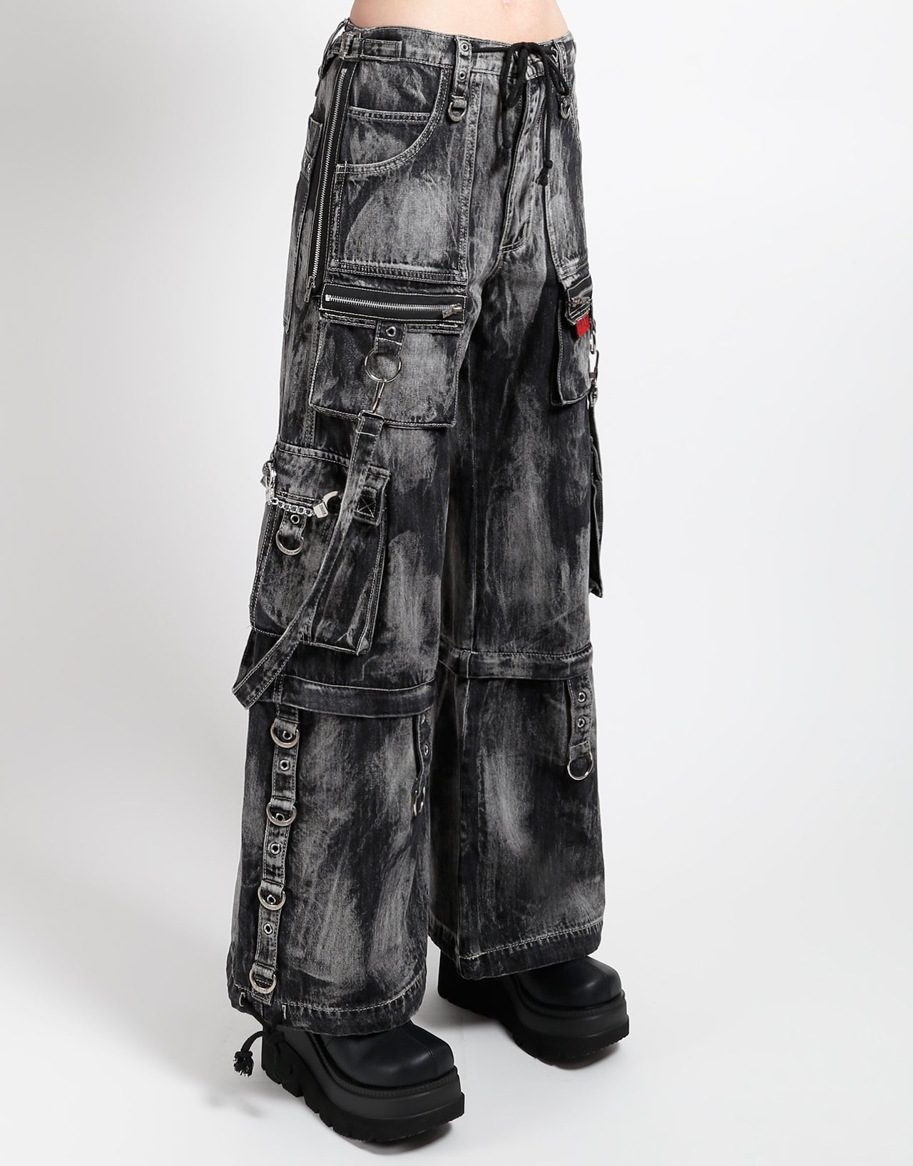 ZIP LOCK PANT STORM WASH BLACK DENIM