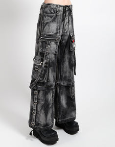 ZIP LOCK PANT STORM WASH BLACK DENIM