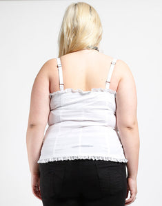 CURVE SKULL EMBROIDERY CORSET