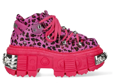 M-106WALL-C26 LEOPARD PINK PLATFORM