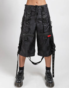 X-STRAP ZIP OFF SPACE OUT PANT BLACK