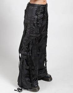 X-STRAP ZIP OFF SPACE OUT PANT BLACK