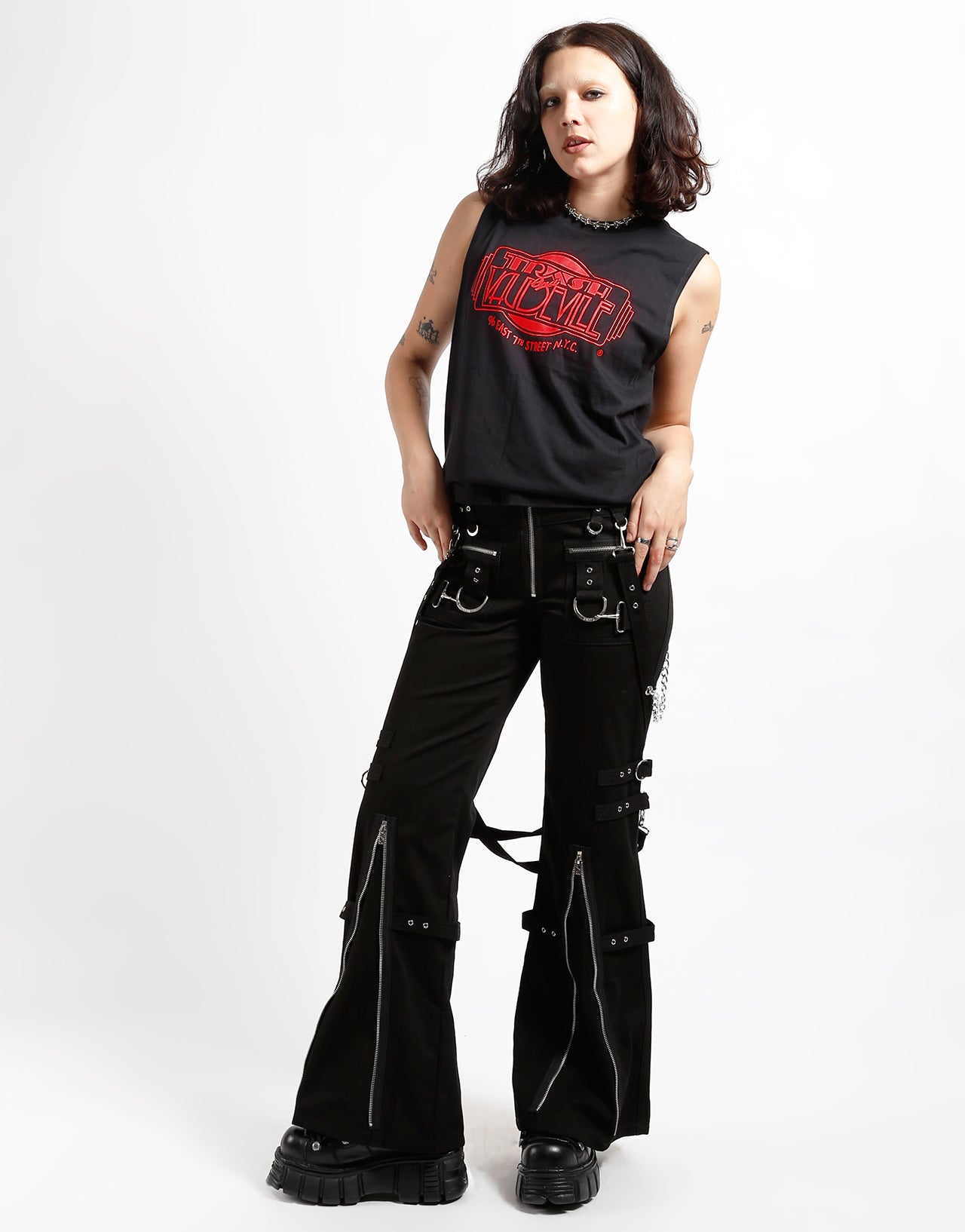 TRASH & VAUDEVILLE ADULT SLEEVELESS T-SHIRT