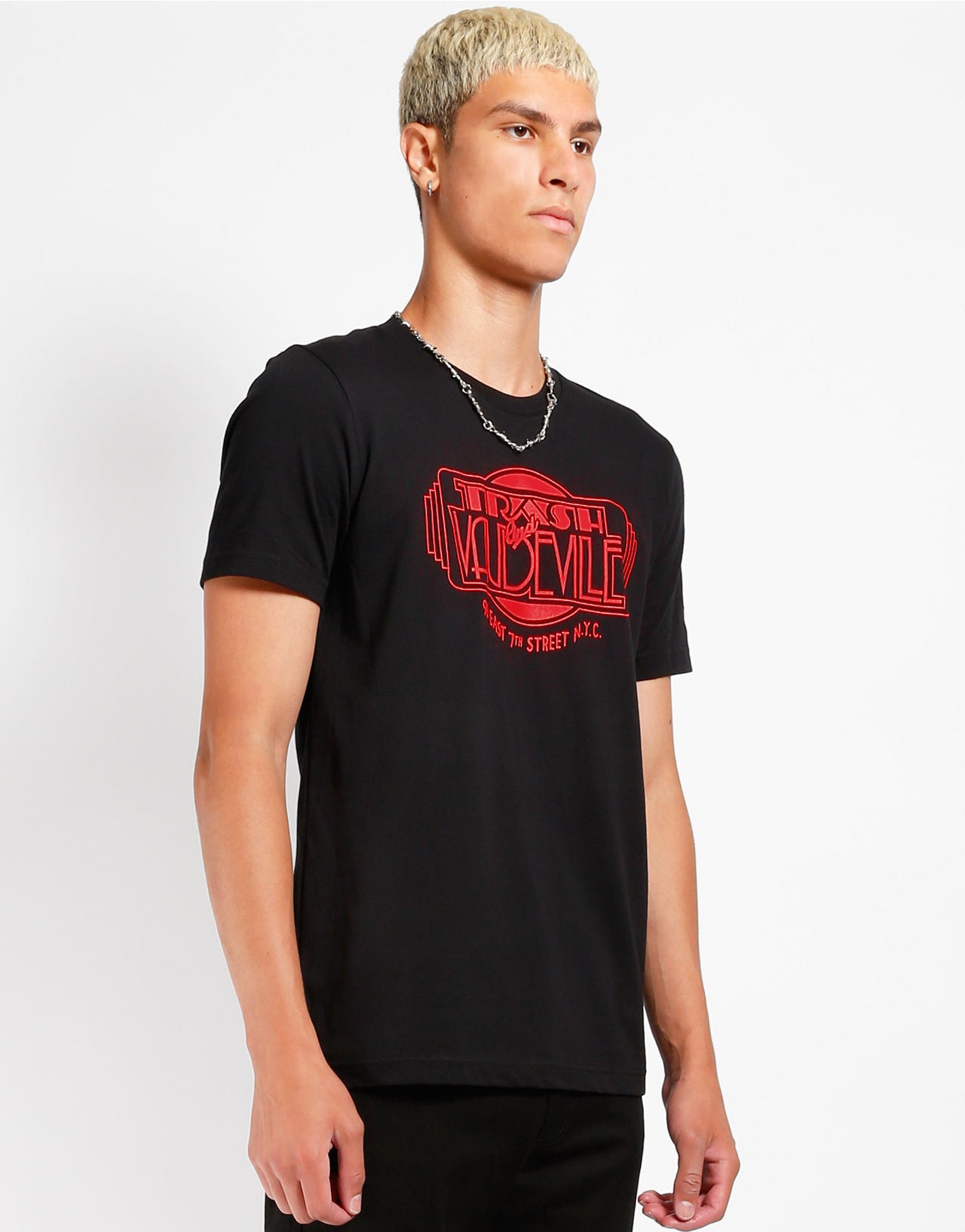 Black & Red Trash & Vaudeville Logo T-Shirt