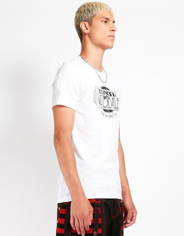 White & Black Trash & Vaudeville Logo T-Shirt