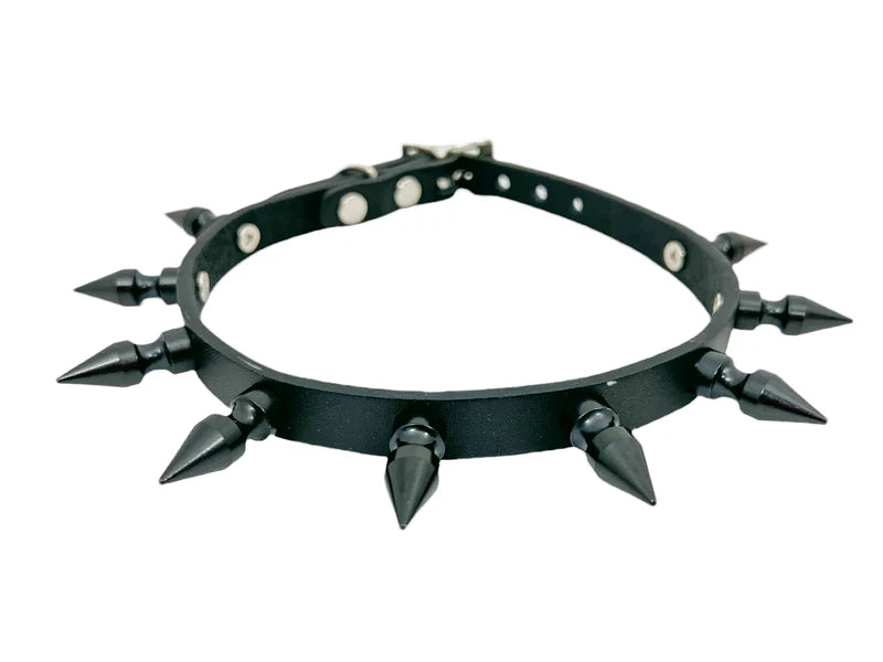 SPIKE CHOKER BLACK/BLACK