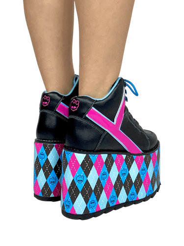 QOZMO MONSTER HIGH BLACK MULTI PLATFORM SNEAKER