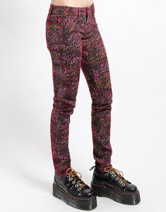 REVERSIBLE JEAN PINK CHEETAH