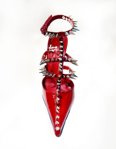 STEP BACK HEELS IN RED PATENT