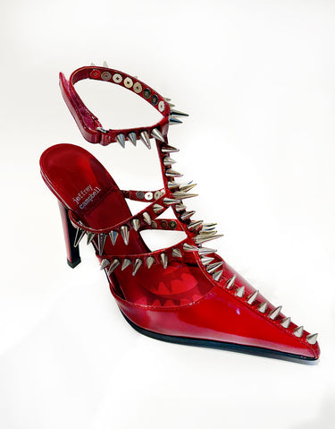 STEP BACK HEELS IN RED PATENT