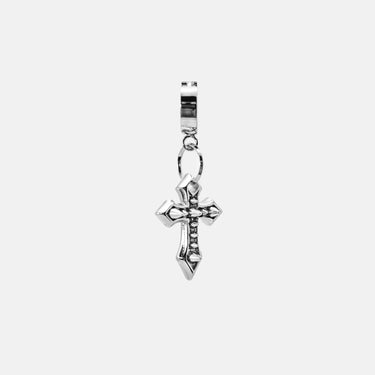 SPIKED CROSS EARRING