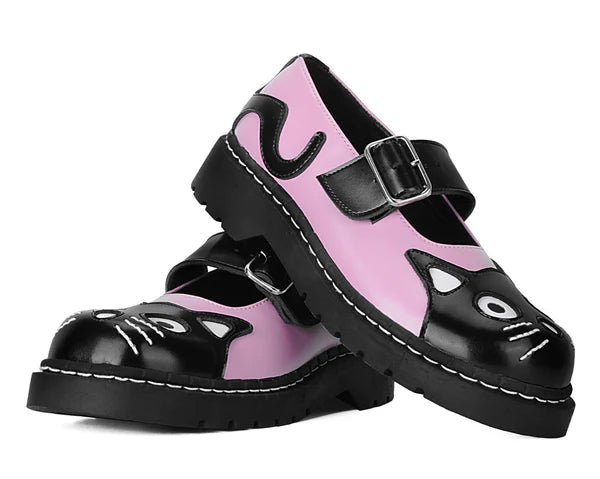 KITTY MARY JANE PINK/BLACK T2344