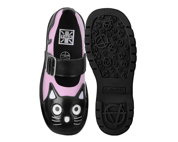 KITTY MARY JANE PINK/BLACK T2344