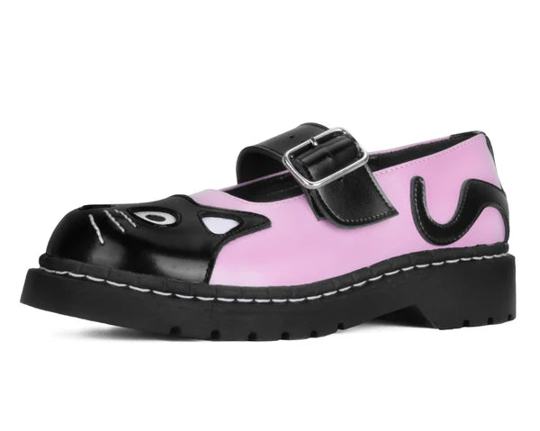 KITTY MARY JANE PINK/BLACK T2344