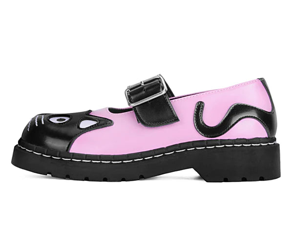 KITTY MARY JANE PINK/BLACK T2344