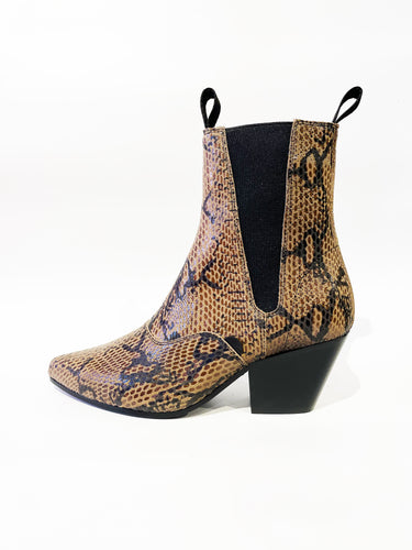FRED BEATLE BOOT SNAKE LEATHER