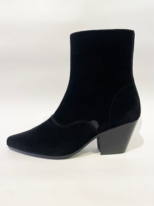MARLON SUEDE ZIP BOOT BLACK