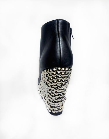 TICK PEEP-TOE PLATFORM IN BLACK