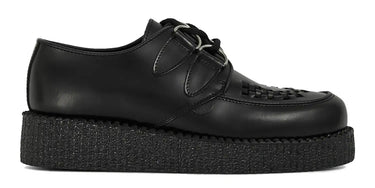 ORIGINAL WULFRUN SINGLE SOLE CREEPERS IN BLACK LEATHER