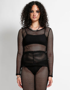 MARY Q MESH TOP