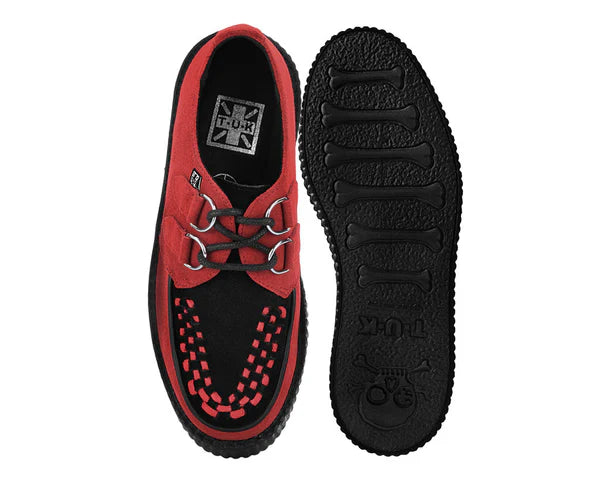 SUEDE VIVA MONDO CREEPER RED/BLACK V3340