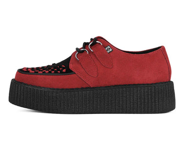 SUEDE VIVA MONDO CREEPER RED/BLACK