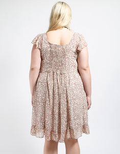 Plus Size Sookie Skull Chiffon Dress