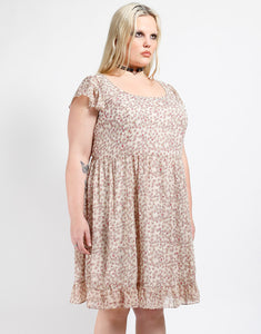 Plus Size Sookie Skull Chiffon Dress