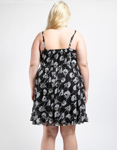CURVE RUFFLE DRESS