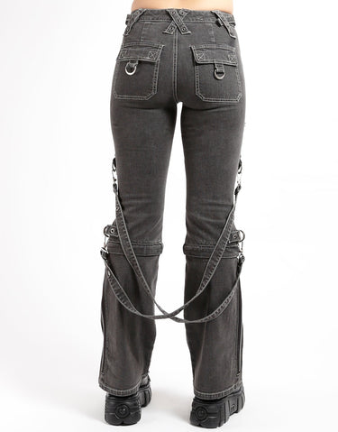 ZIP TO ZIP PANT BLACK DENIM