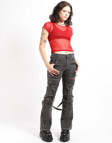 ZIP TO ZIP PANT BLACK DENIM