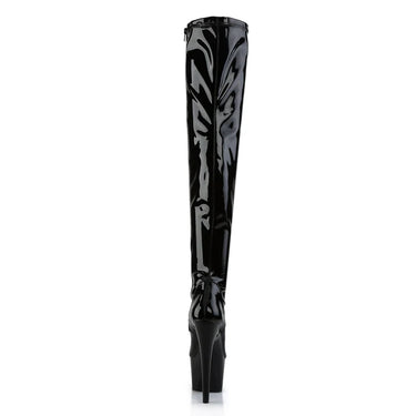 ADORE-300 THIGH HIGH BOOT BLACK PATENT