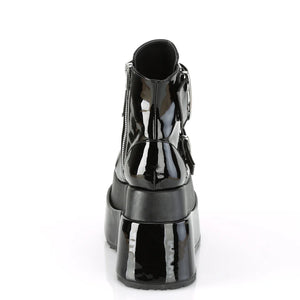 BEAR-104 BLACK PATENT/BLACK VEGAN LEATHER
