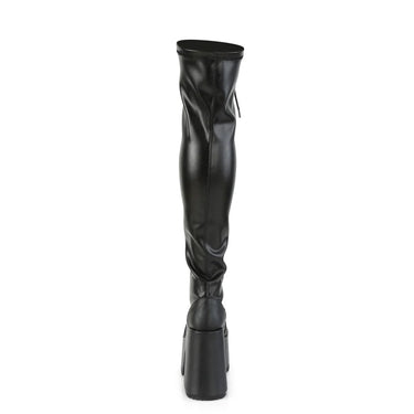 CAMEL-300 BLACK THIGH HIGH BOOT