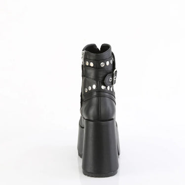CAMEL-70 BLACK PLATFORM HEEL BOOT