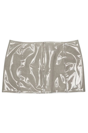 DEMOLISH GREY CLEAR COMBO SKIRT
