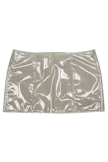 DEMOLISH GREY CLEAR COMBO SKIRT