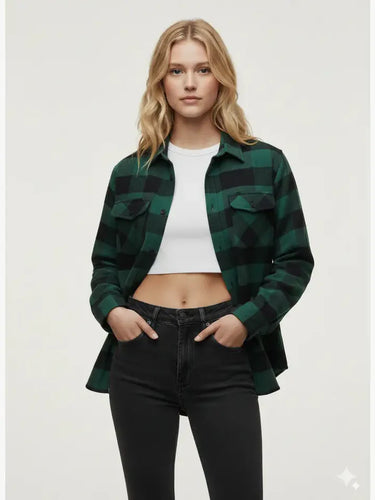 BUFFALO PLAID FLANNEL GREEN