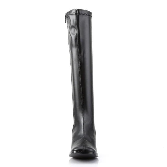 GOGO-300 BLACK LEATHER GOGO BOOT