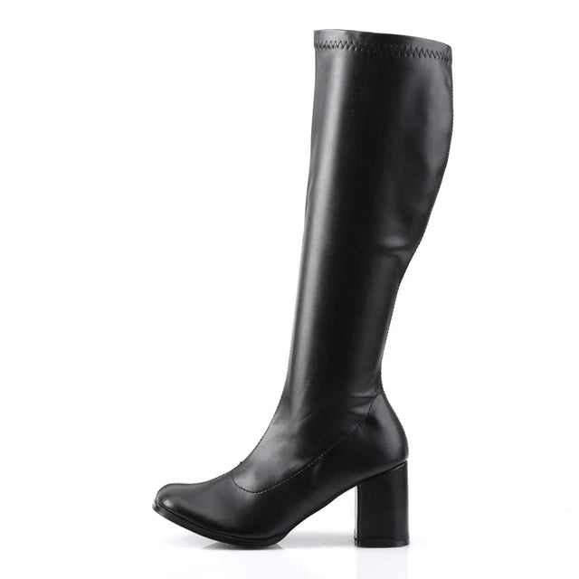 GOGO-300 BLACK LEATHER GOGO BOOT