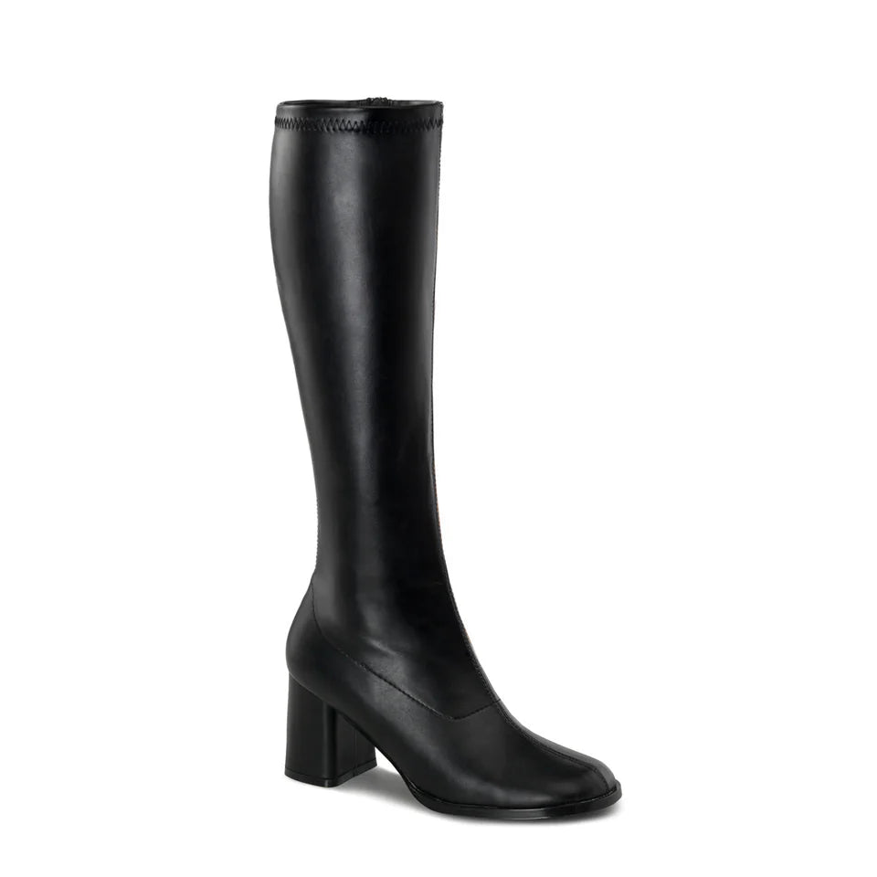 GOGO-300 BLACK LEATHER GOGO BOOT