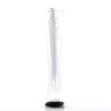 WHITE PATENT GOGO BOOT