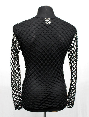 BLACK STRETCH FISHNET