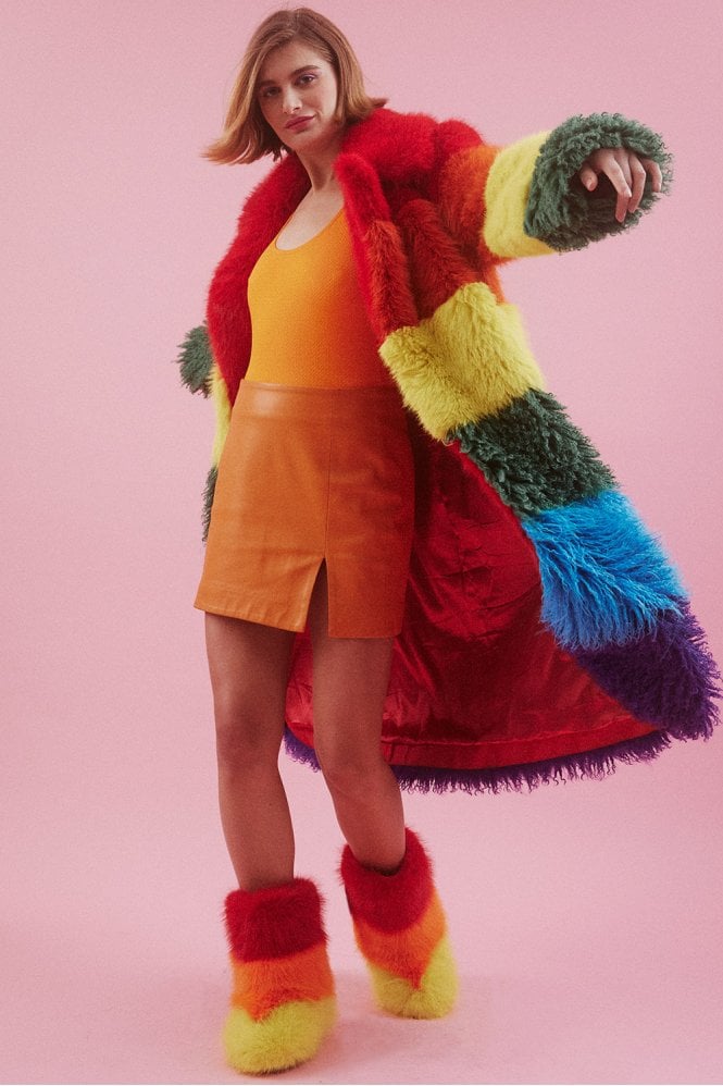 RAINBOW MAXI COAT