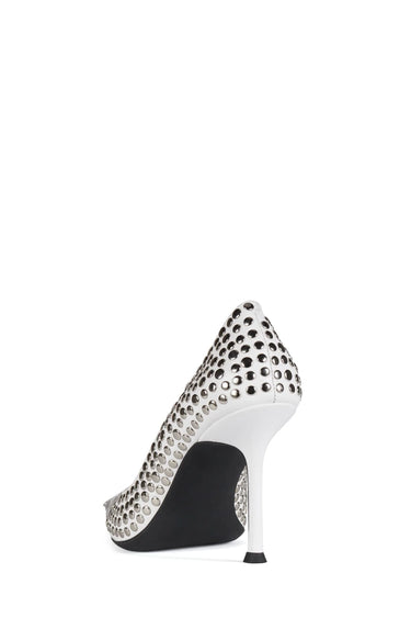 RISKTAKE HEELS - WHITE/SILVER